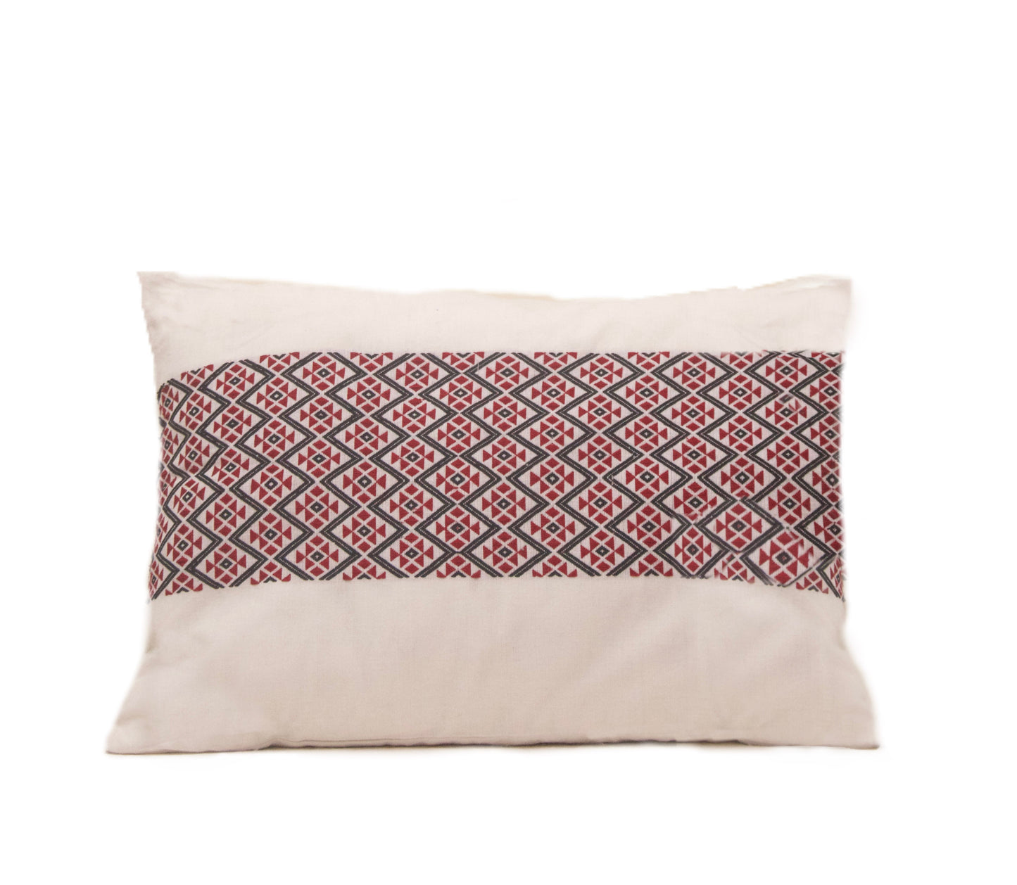 Ahom Handwoven Cotton Cushion Cover with Tribal Motif