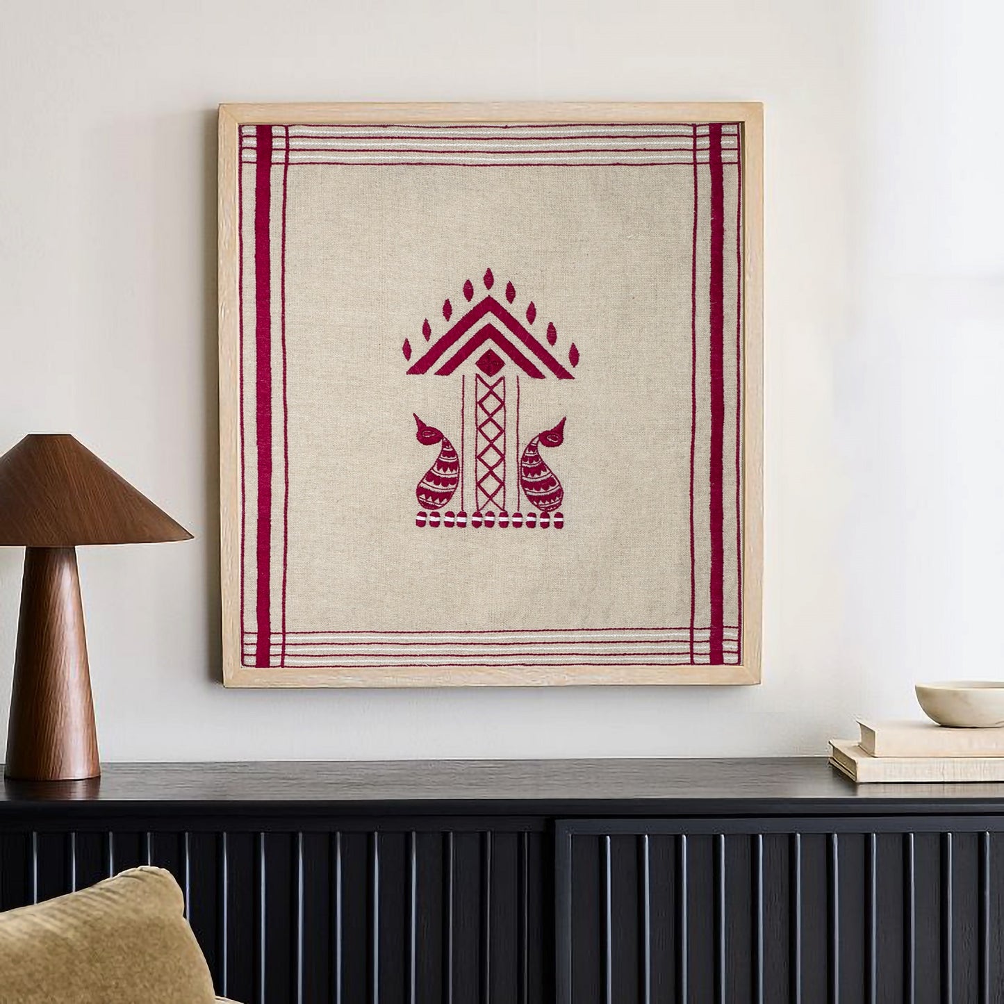 Gosha Buta Wall Art from Assam (Unframed)