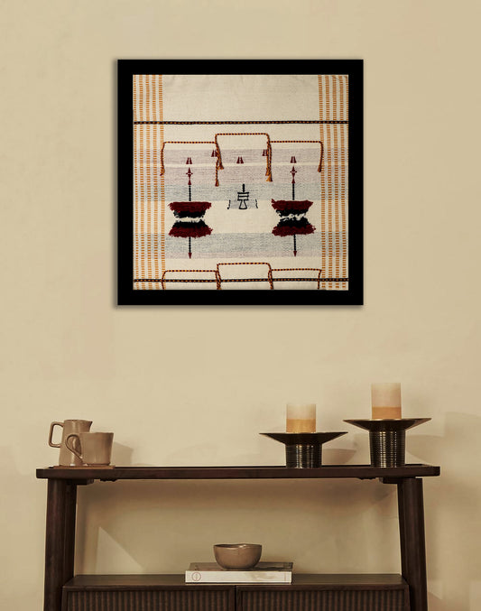 Rungu Wall Art from Nagaland (Unframed)