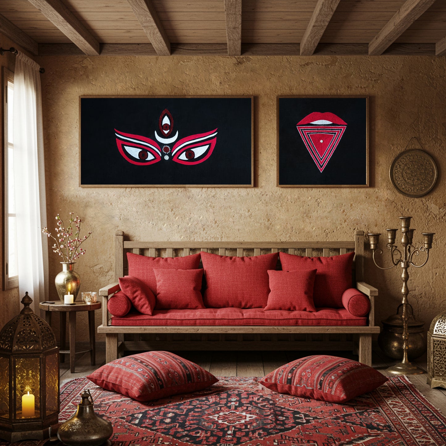 Adishakti Goddess Kaali Wall Art (Unframed)
