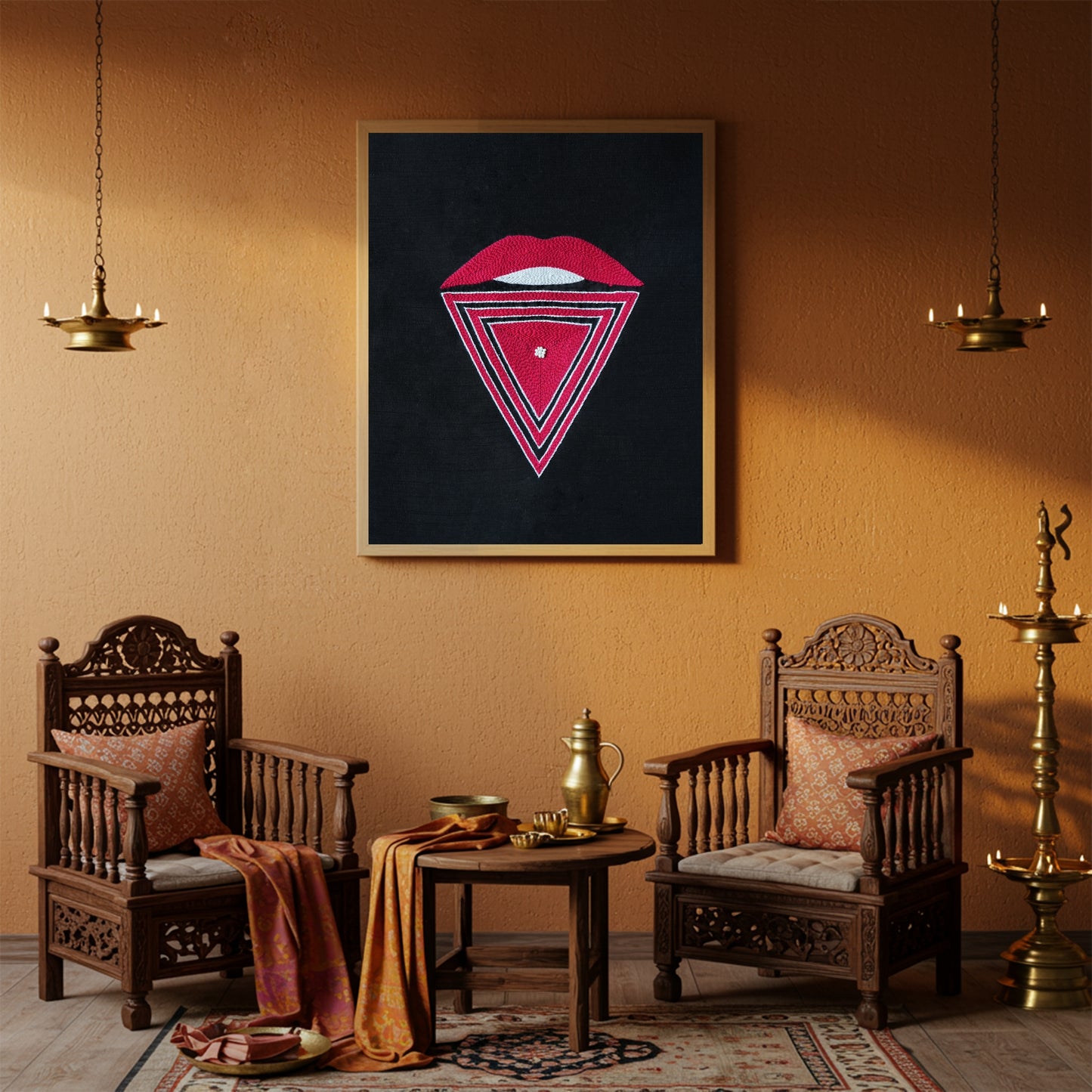 Jihva:Divine Protection Wall Art (Unframed)