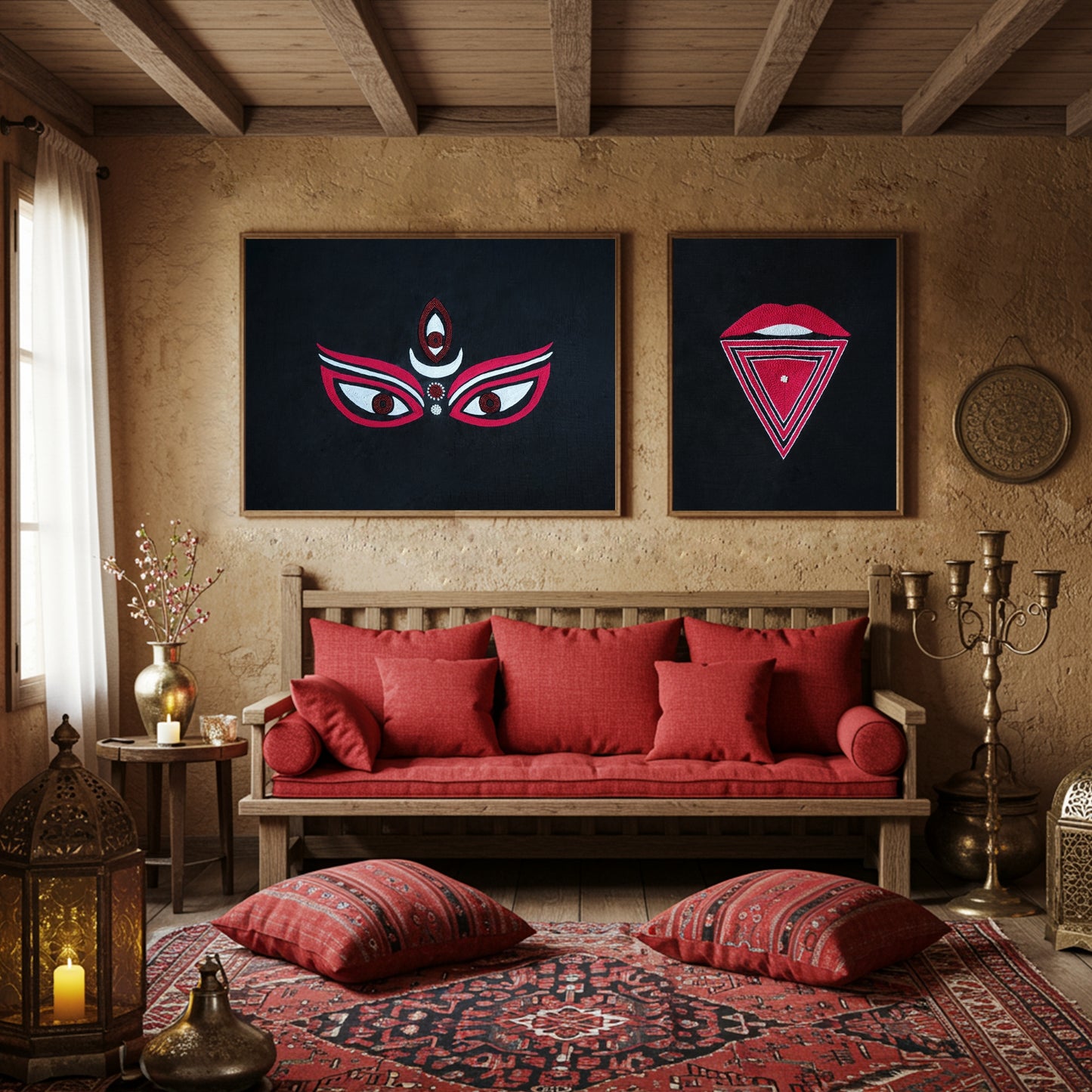 Jihva:Divine Protection Wall Art (Unframed)