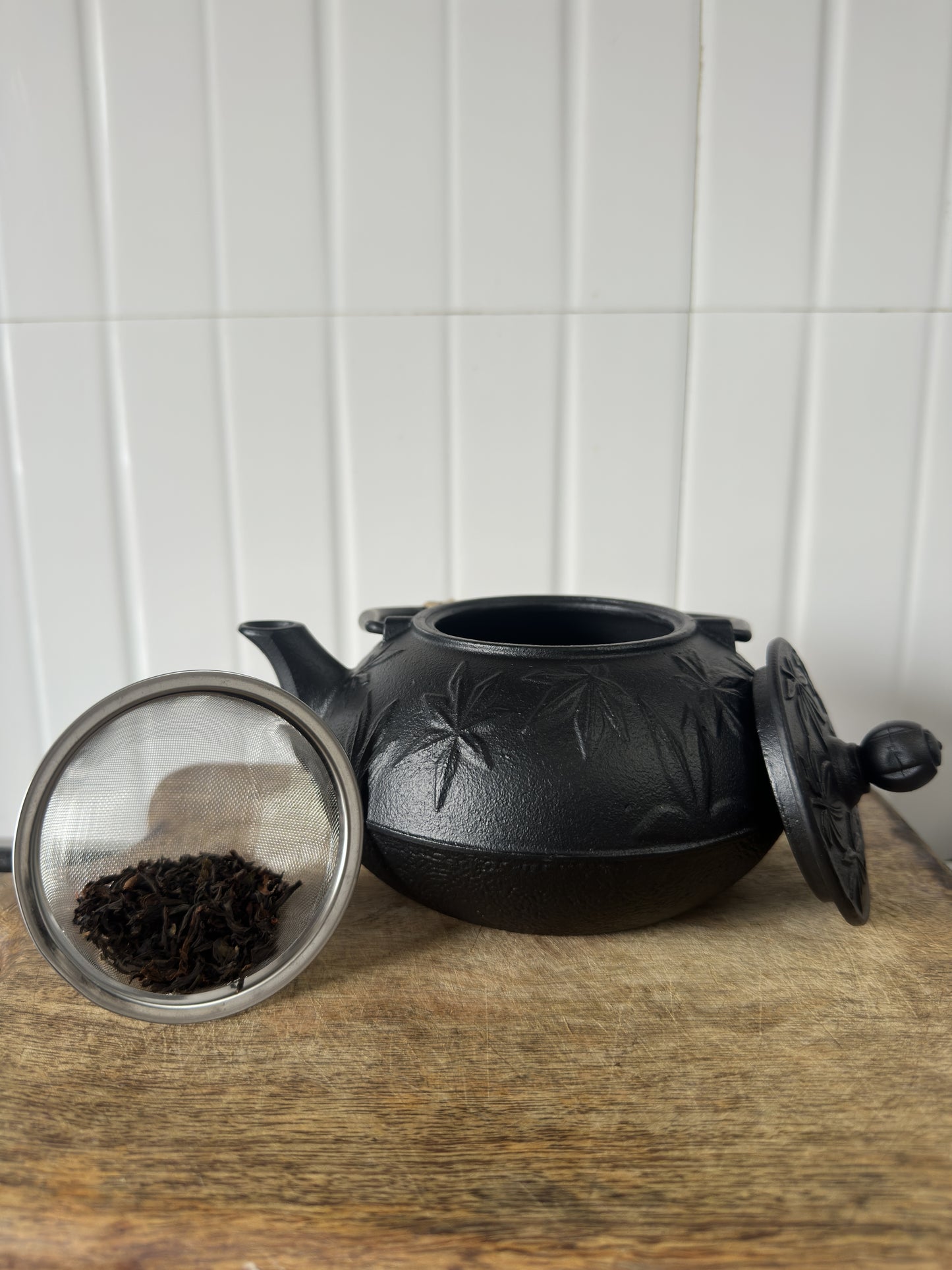 Cast-Iron Hobnail TeaPot - Traditional Japanese Tetsubin (Tetsu-Kyusu) Leaves TeaPot 1000ml