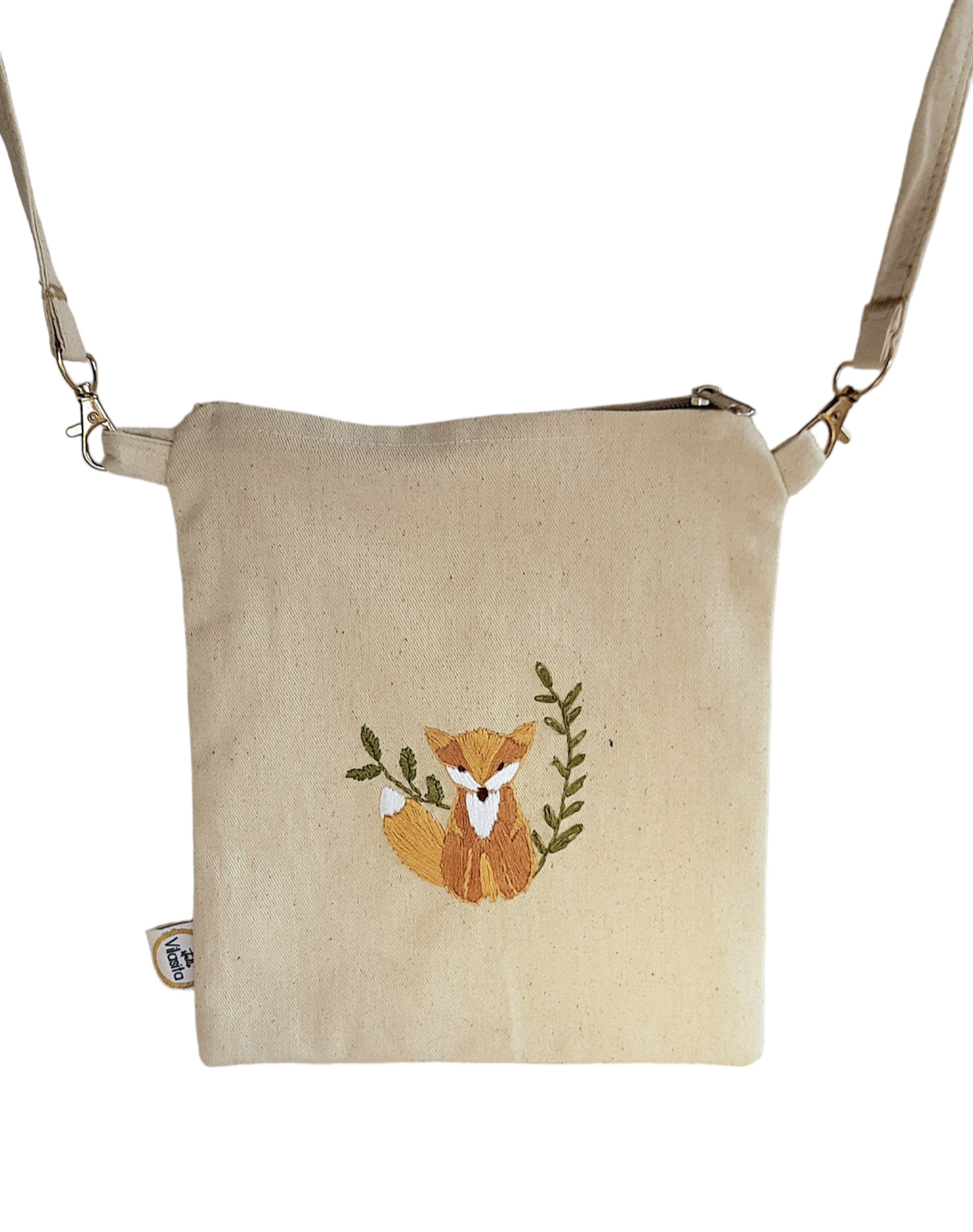 Studio VilaSita - Lone Fox - Hand-embroidered Sling Bag