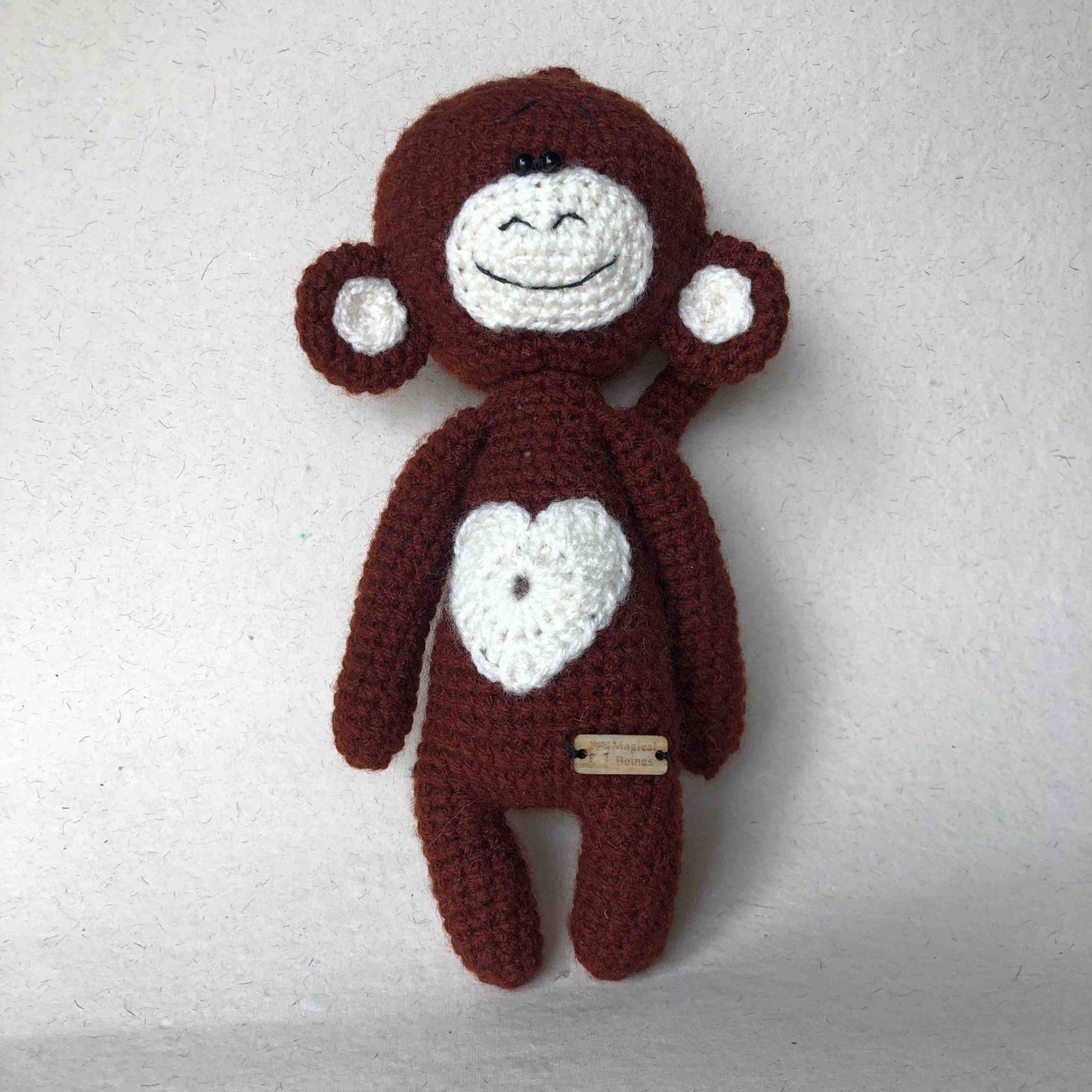 Naughty Monkey Crochet Toy - Magical Beings