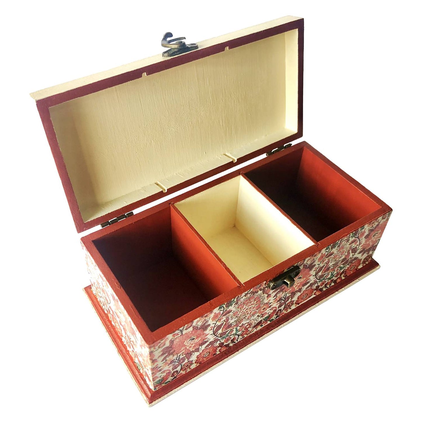 Krafty Koala Regal Terracotta tea box open side