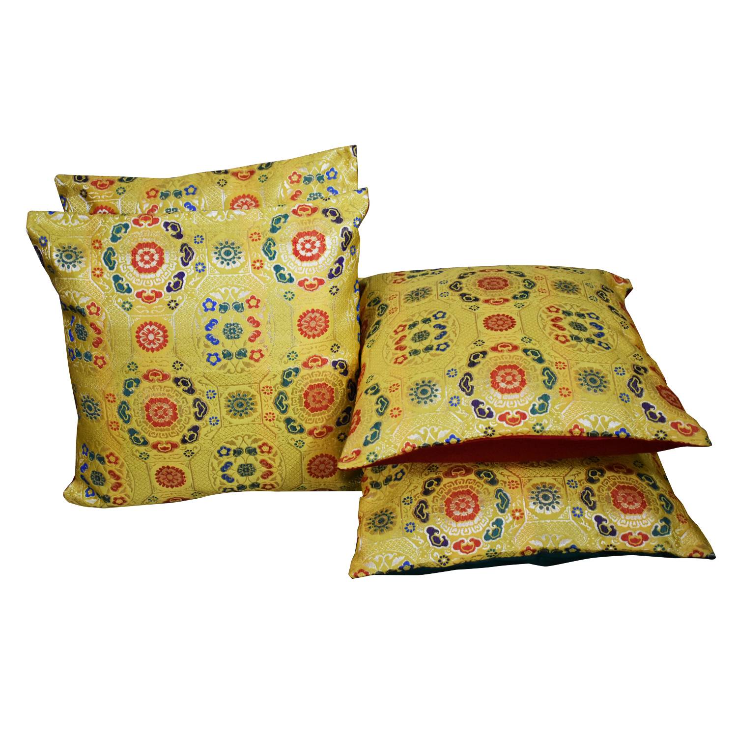 Maia (Yellow) Cushion Cover Set (Set of 4)
