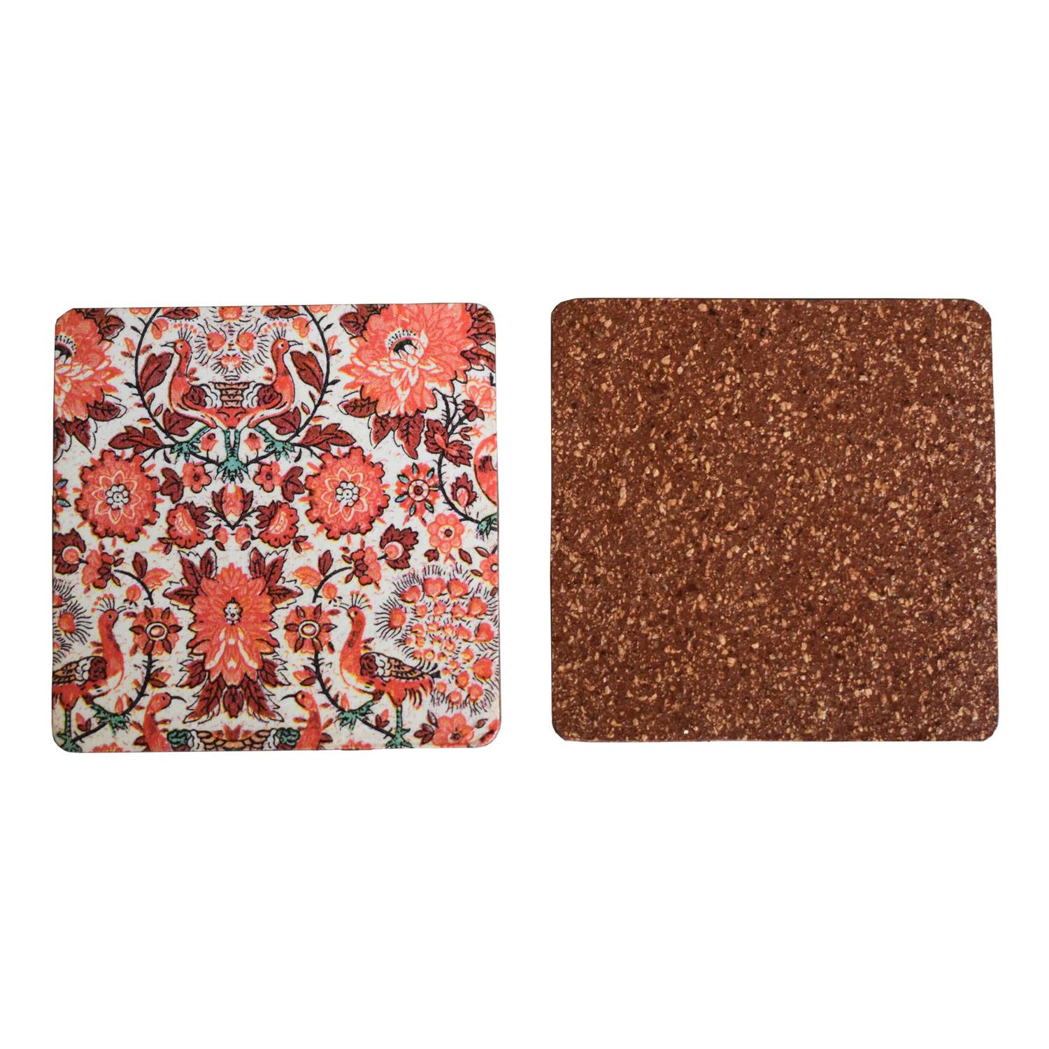 3 Regal Terracotta coasters front and back