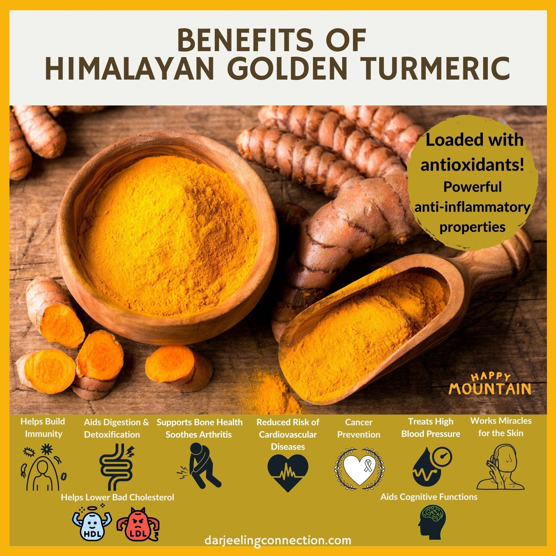 Benefits of Himalayan Golden Turmeric - Darjeeling Connection