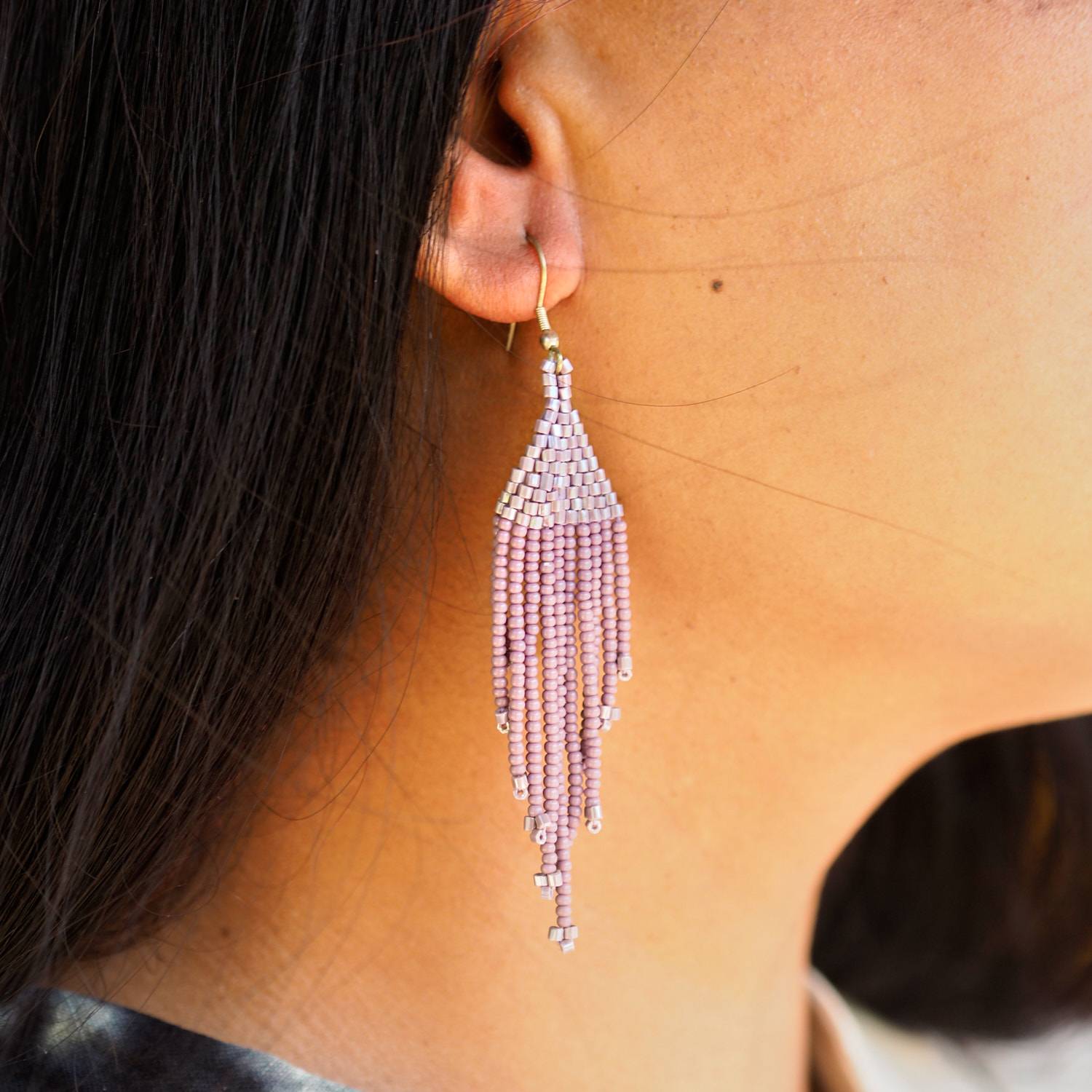 Gold Tassel Drop Earrings | Karen Millen