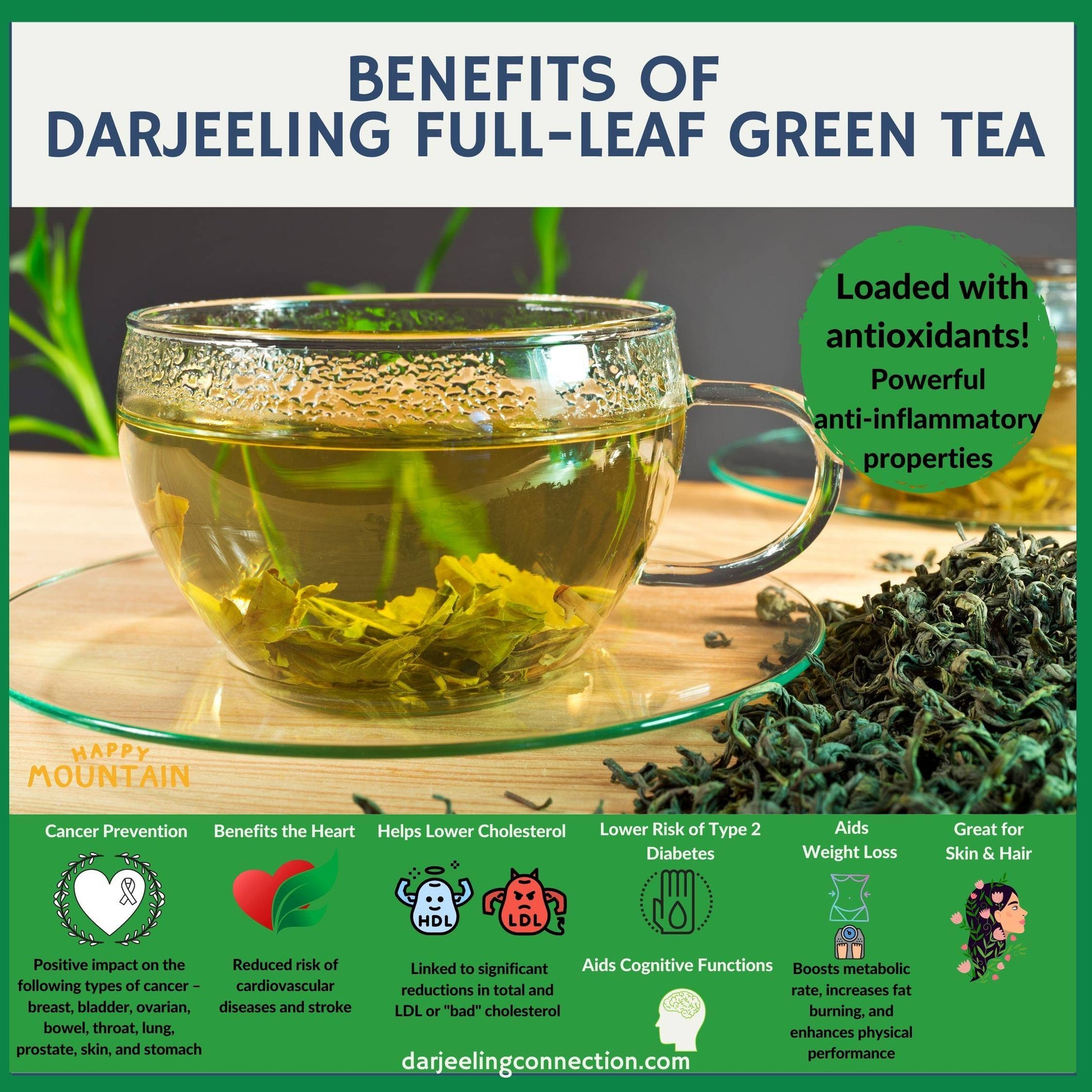 Benefits of Darjeeling Green Tea - Darjeeling Connection