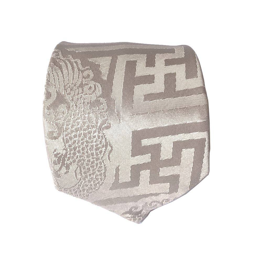 Himalayan Knot - Opulent Maze Tie and Cufflinks. Unique and handmade. Rolled