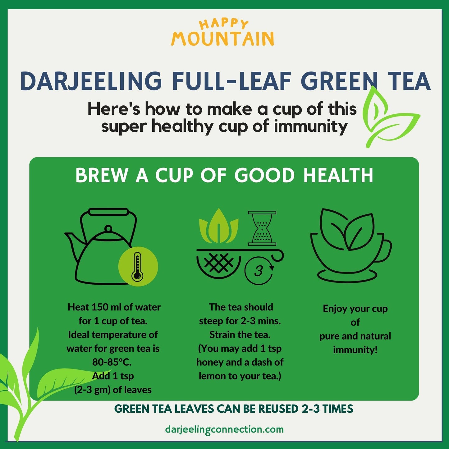 How to Brew a Perfect Cup of Darjeeling Green Tea - Source of Vitamins & Minerals -Darjeeling Connection