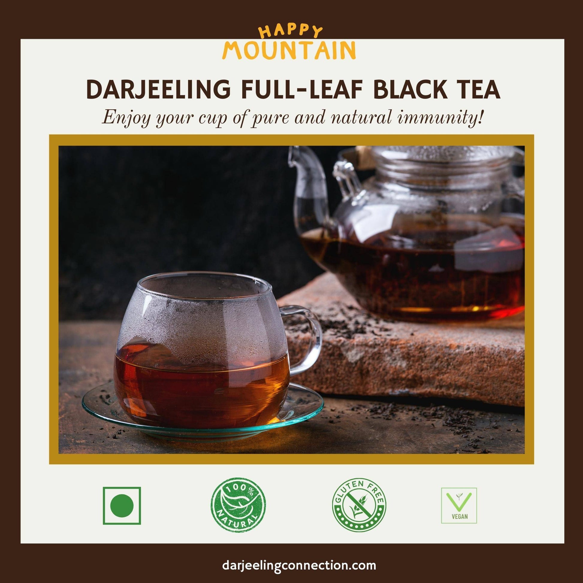 Darjeeling Full-Leaf Black Tea - Happy Mountain