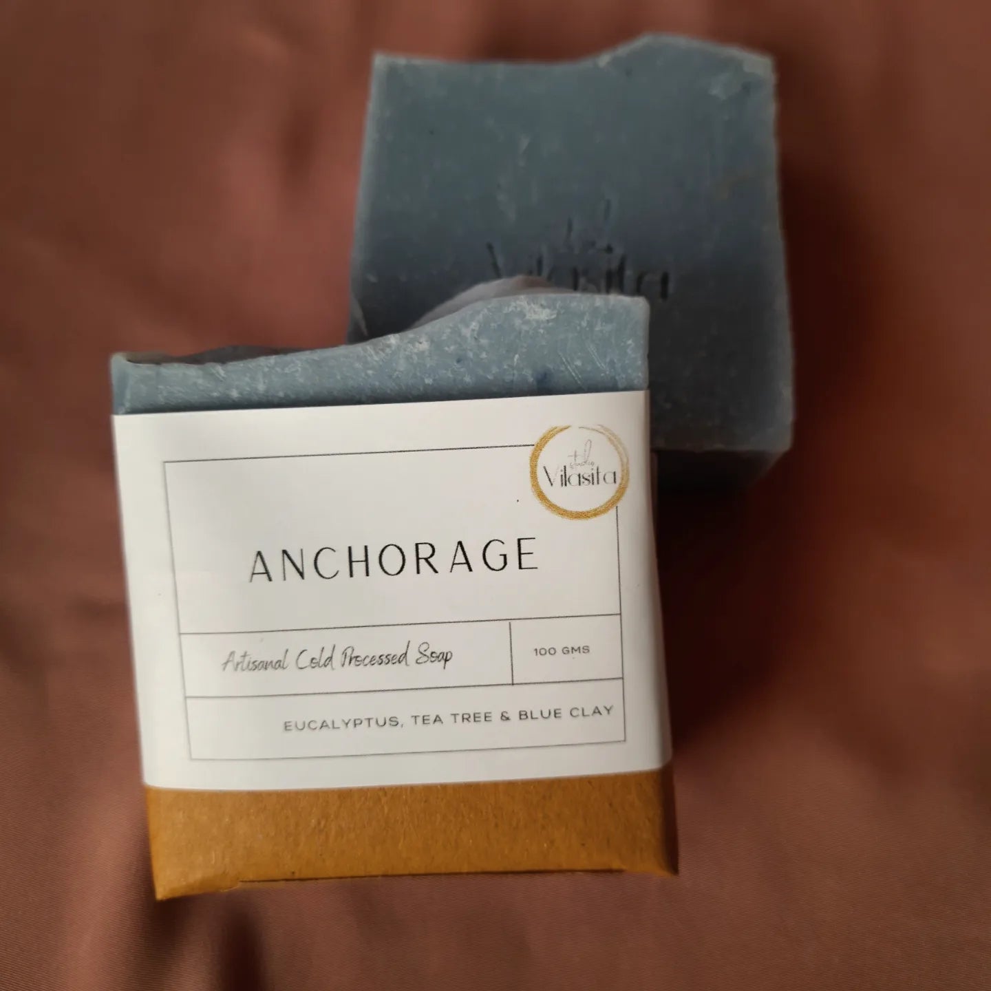 Studio Vilasita - Anchorage for Men - Blue Clay, Eucalyptus & Tea Tree - Handmade Soap