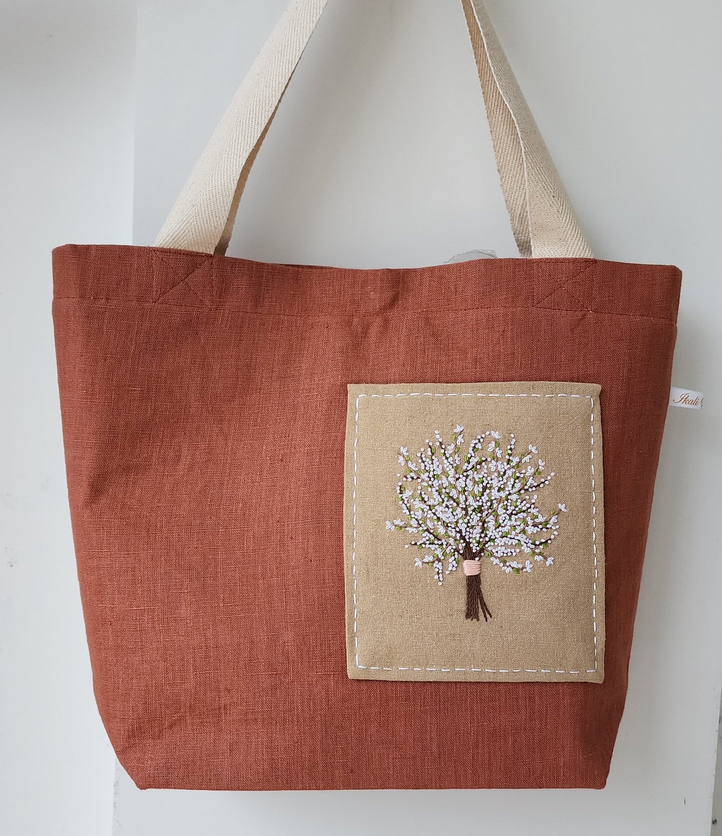 Ikali - Babies Breathe - Hand-embroidered Tote