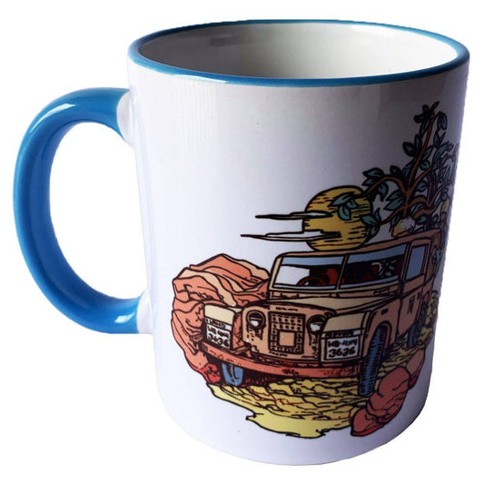 Darjeeling Brew Mug - Landrover on Ridge Ceramic Mug Tea Coffee Gift