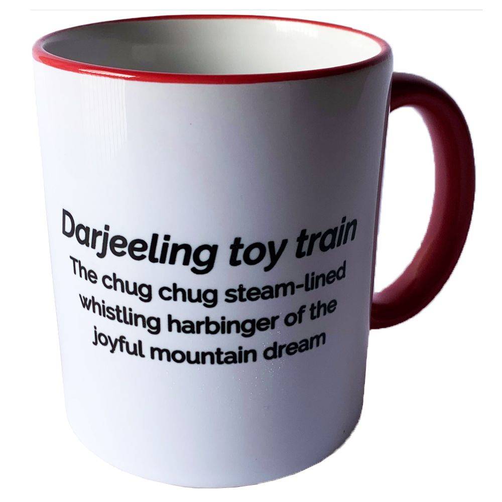 Darjeeling Brew Mug - ode to Darjeeling toy train Ceramic Mug Tea Coffee Gift