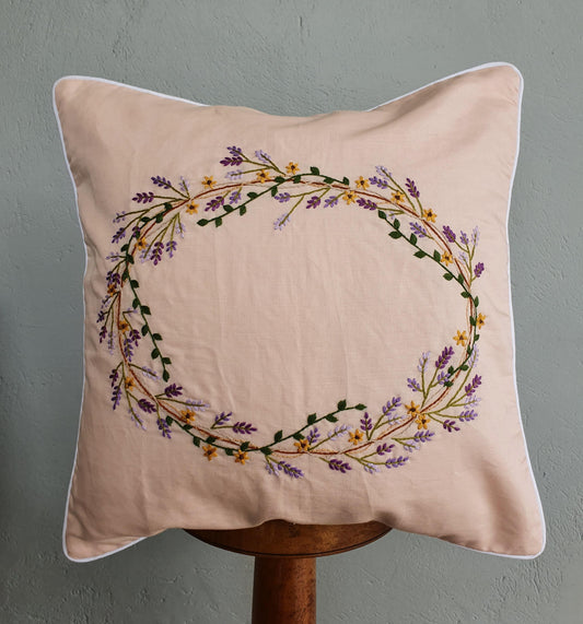 Ikali – Cosmos - Hand-embroidered Cushion Cover Set (Set of 2)