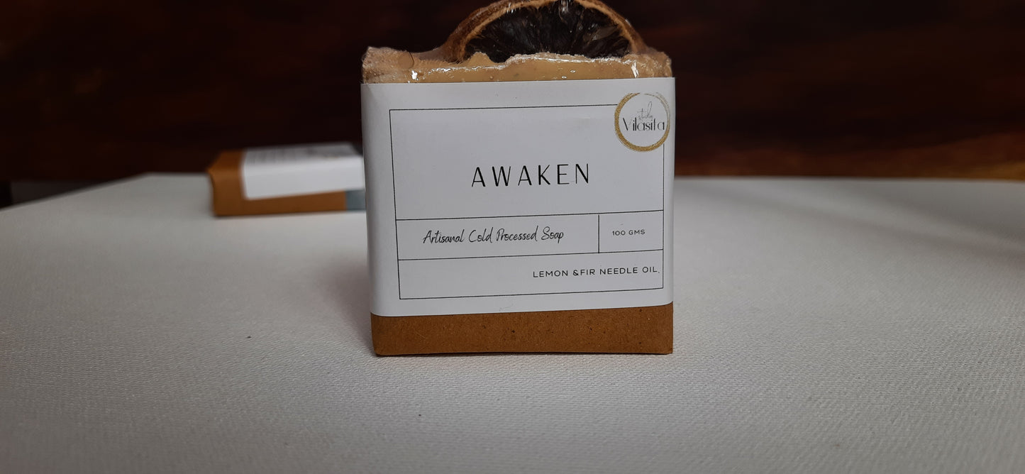 Studio Vilasita - Awaken - Lemon Oil & Fir Needle - Handmade Soap