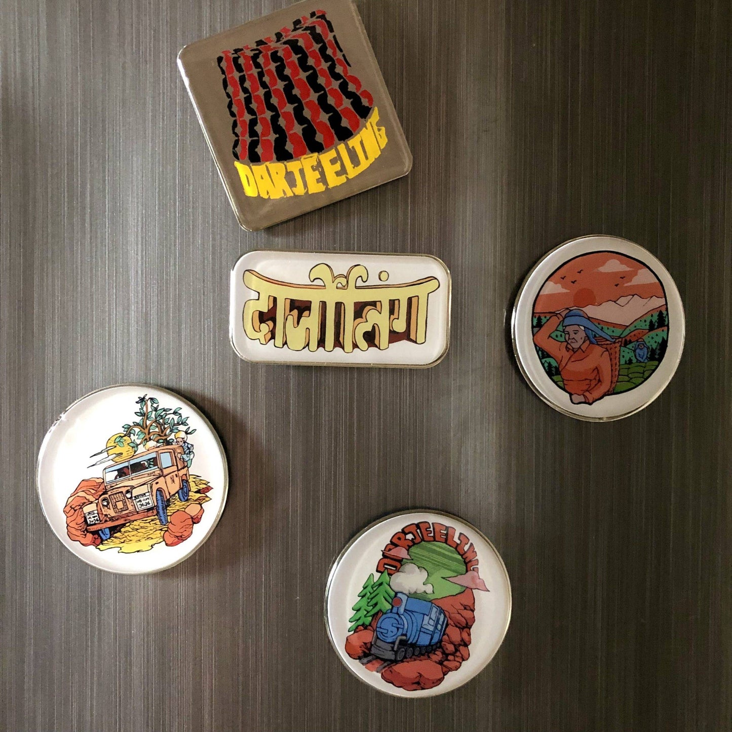 Steel Fridge Magnets Collection