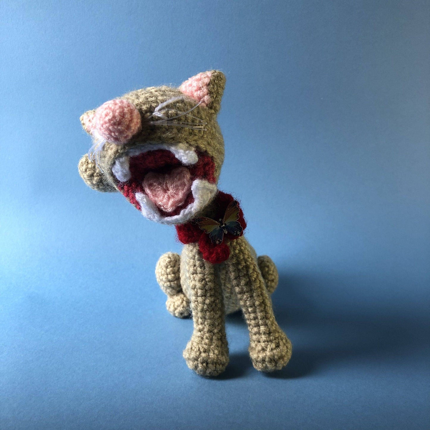 Magical Beings - Yawning Midori Cat Crochet Toy