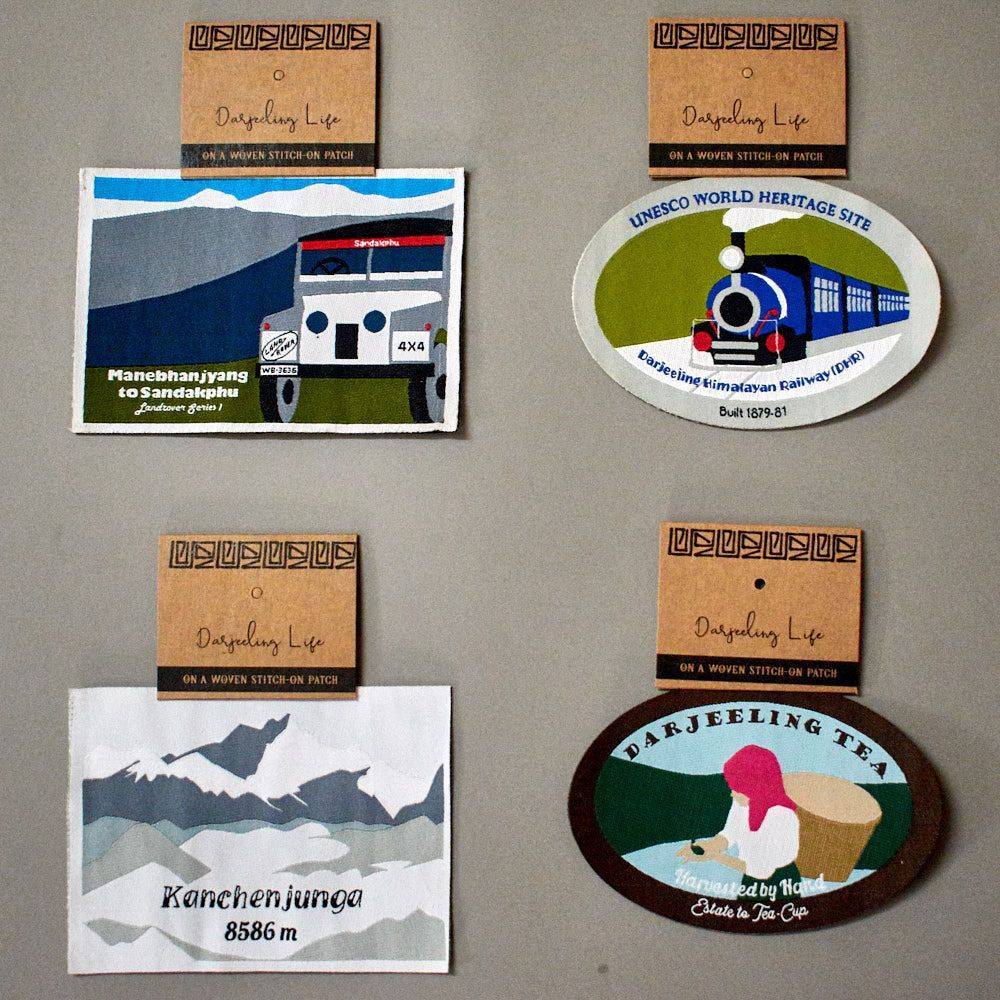 Woven Patch Bundle of 4 - Darjeeling Connection